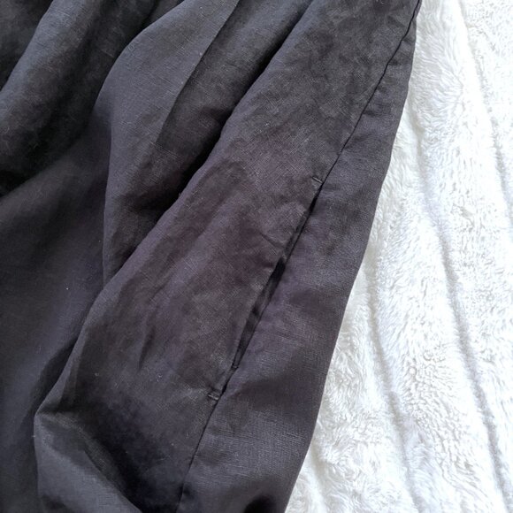 COS Pleated Linen Maxi Dress (Black) 2 - Picture 12 of 15